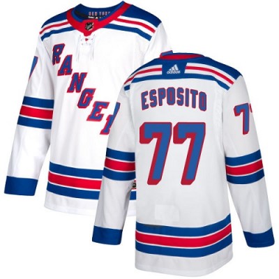 Adidas New York Rangers #77 Phil Esposito White Away Authentic Stitched NHL Jersey